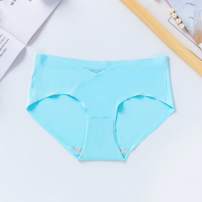 Seamless Women Maternity Panties For Pregnant Ice Silk Low Waist Pregnancy Briefs Summer Shorts Pan 8