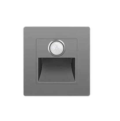Motion Sensor Night Light AC 110V240V LED Recessed Staircase  Bedroom Wall Lamp With Auto OnOff Det 12