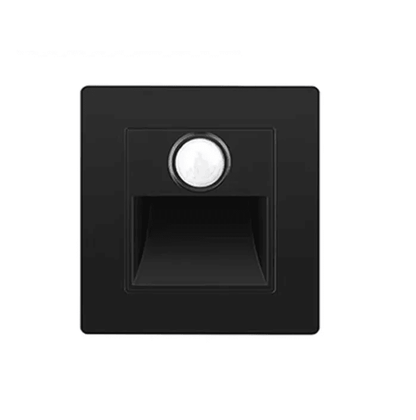Motion Sensor Night Light AC 110V240V LED Recessed Staircase  Bedroom Wall Lamp With Auto OnOff Det 13