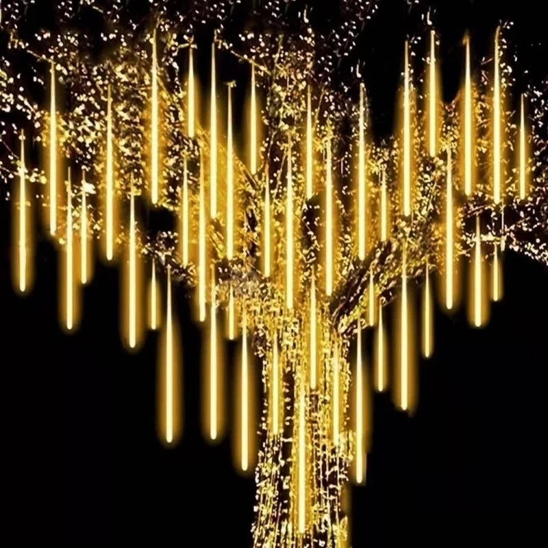 LED Meteor Shower Rain Lights Waterproof Falling Raindrop Fairy String Light For Christmas Holiday  1