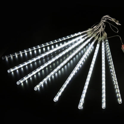 LED Meteor Shower Rain Lights Waterproof Falling Raindrop Fairy String Light For Christmas Holiday  5
