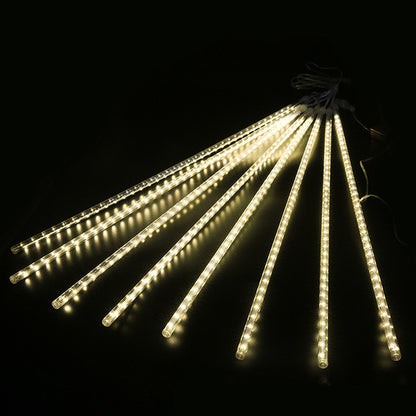 LED Meteor Shower Rain Lights Waterproof Falling Raindrop Fairy String Light For Christmas Holiday  6