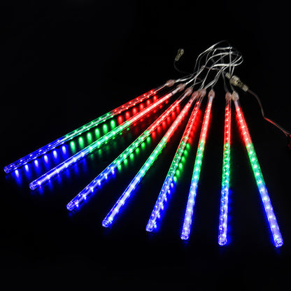 LED Meteor Shower Rain Lights Waterproof Falling Raindrop Fairy String Light For Christmas Holiday  8