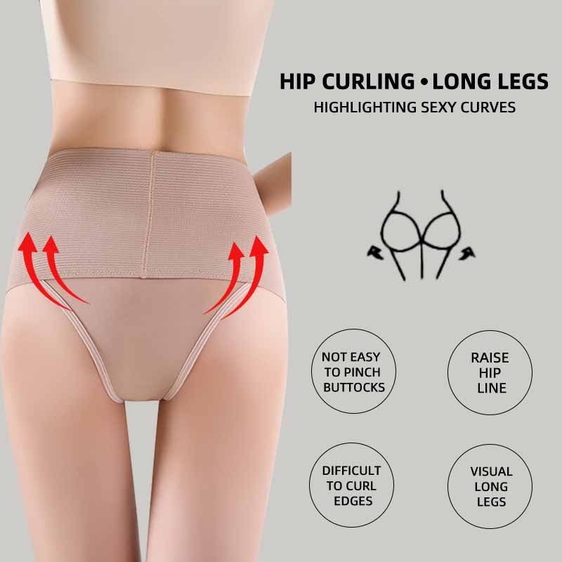 High Waist Elastic Underwear For Pregnant Women Postpartum Shaping Belly Tightening Hip Lifting Sea 2
