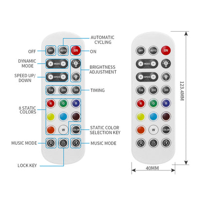 WS2811 WS2812B SK6812 RGBIC Smart LED Controller, Bluetooth, 2.4G IR Remote Control for RGB Pixel Lights, DC5-24V