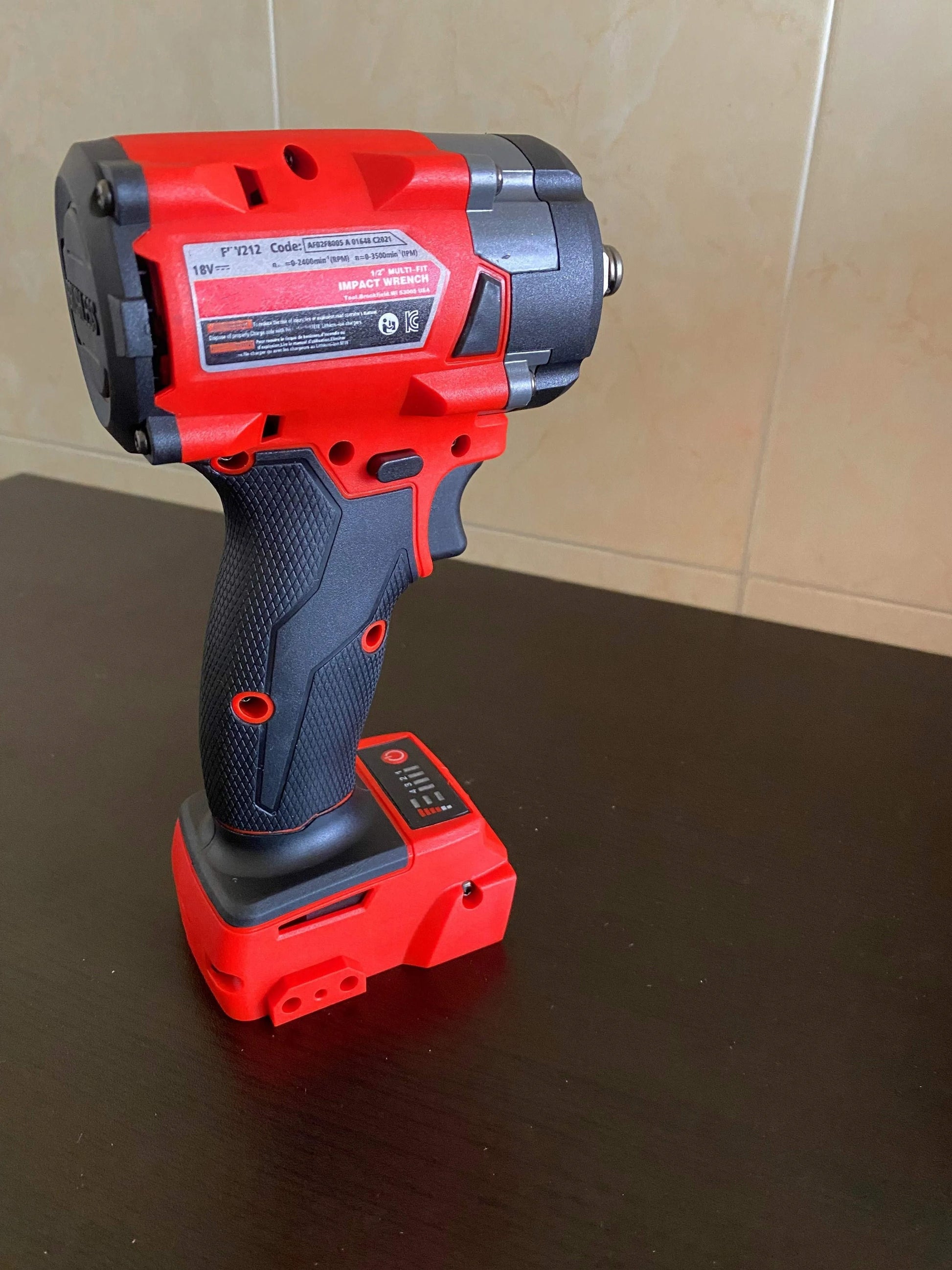 Cordless Brushless Electric Impact Wrench 18V Compatible 5