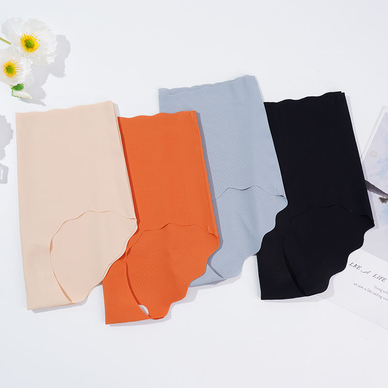 Maternity Seamless Comfortable Panties High Waist Ultra Thin Breathable Pants Sexy Solid Color Ruff 1