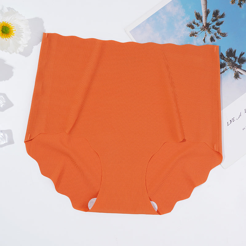 Maternity Seamless Comfortable Panties High Waist Ultra Thin Breathable Pants Sexy Solid Color Ruff 3