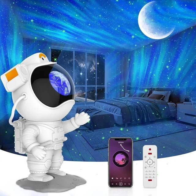 NEW Aurora Projector Lamp with Bluetooth Speaker, Northern Light Galaxy Star Projector, Moon Lamp for Bedroom Decor