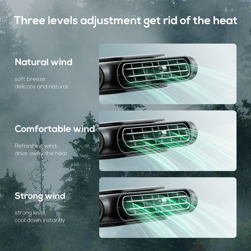 3-Speed Adjustable Car Headrest Cooling Air Fan, Rear Seat Cooler with Quiet, Summer Car Accessories Ultimate Comfort