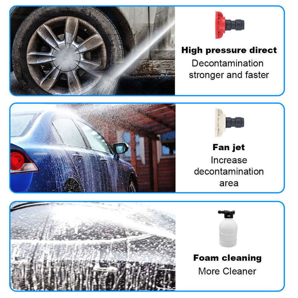 300W 30Bar Cordless High Pressure Car Washer With 12000mAh Battery Portable Foam Generator  Spray G 3