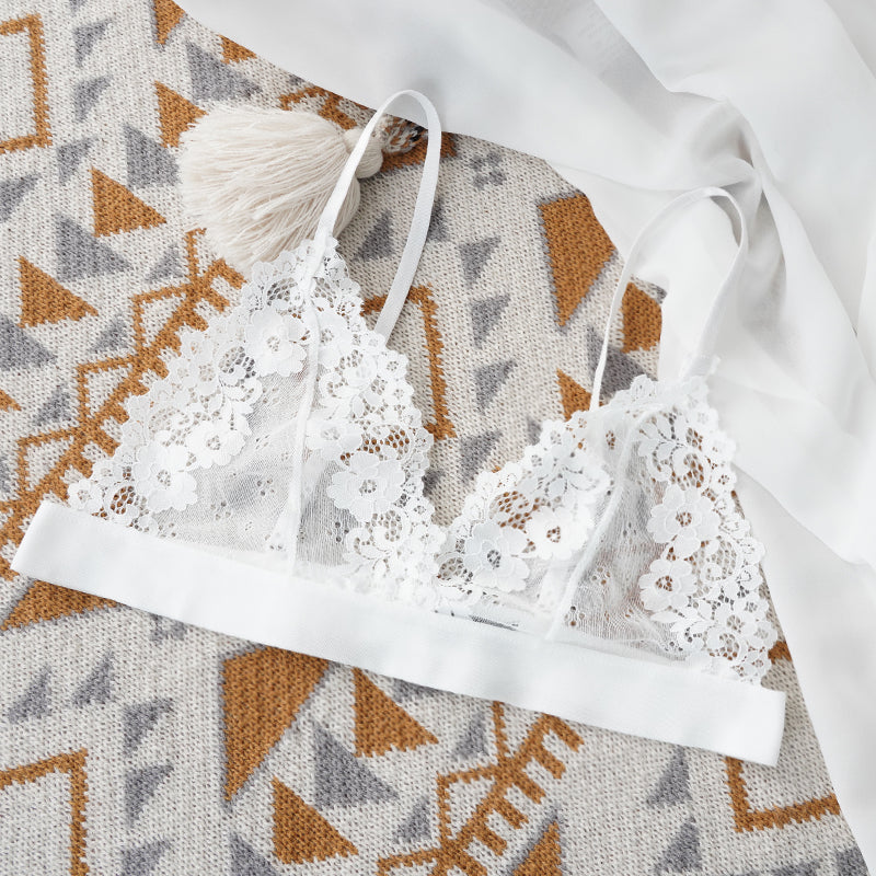 Female Unlined Transparent Bras Lace Sexy Lingerie Bralette Sexy Bra For Woman Lace Thin Underwear  6