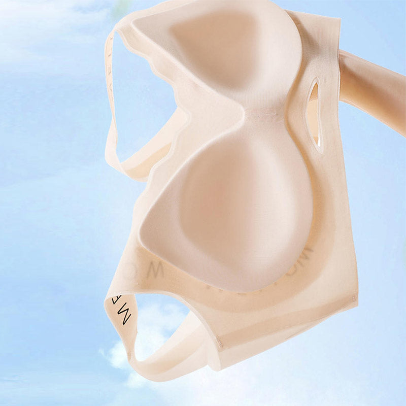 Ultra Thin Large Size Traceless Underwear For Women Breathable Cool Tube Top Bra No Steel Ring Ches 4