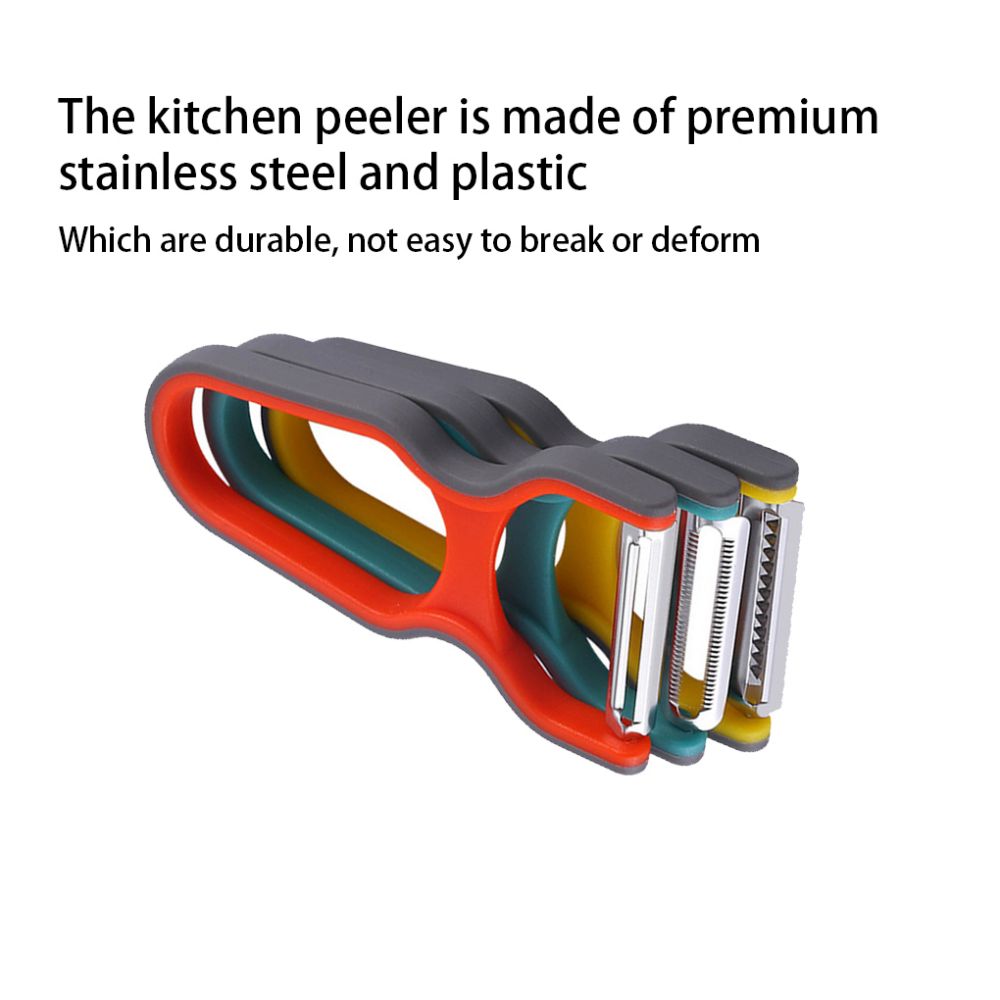 Ultimate Kitchen Helper Multifunction Vegetable Chopper  Potato Peeler Set With Stainless Steel Bla 2
