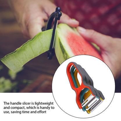 Ultimate Kitchen Helper Multifunction Vegetable Chopper  Potato Peeler Set With Stainless Steel Bla 4