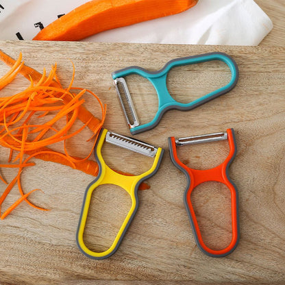 Ultimate Kitchen Helper, Multi-function Vegetable Chopper & Potato Peeler Set with Stainless Steel Blades for Effortless