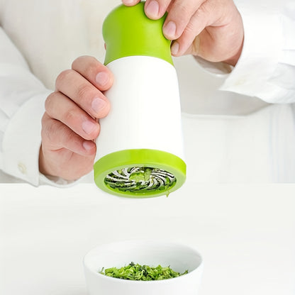 1pc Manual Herb Grinder, Spice Mill, Parsley Shredder, Vegetable Cutter, Coriander Mincer for Chili & Cilantro