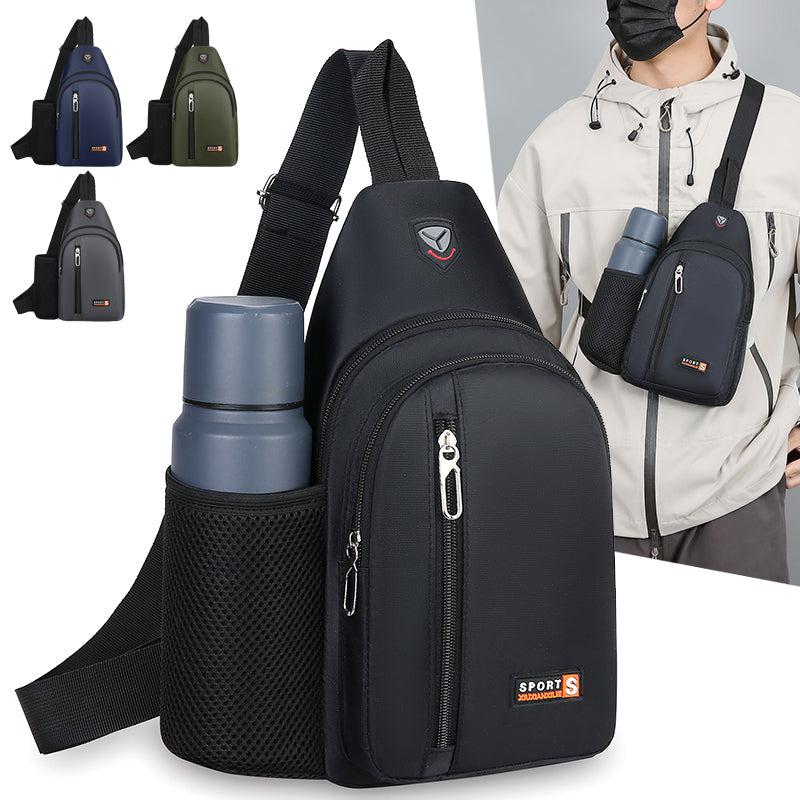New Casual Breast Bag, Multifunctional Large Capacity Travel Crossbody Bag, Fashion Shoulder Bag for Men, Women