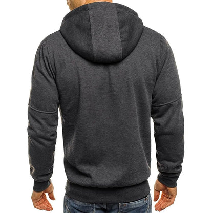 Mens Lightweight Hoodie With Full Length Zipper 2