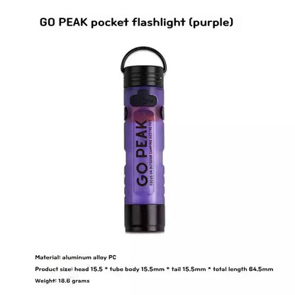 Gopeak Pocket Mini Flashlight, 5050 LED Outdoor Keychain Light for Emergency, Disaster Relief, Everyday Carry