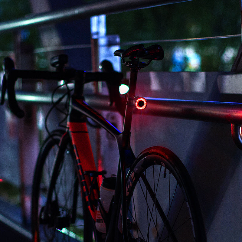 USB Charging Bike Tail Light with Smart Brake Light, Waterproof Cycling Rear Light for MTB & Road Bike Safety