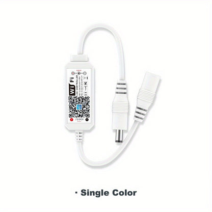 Magic Home WiFi RGBW RGB Controller for LED Strips, Works with Alexa, Google Home, Voice Control, DC12-24V Dimmer
