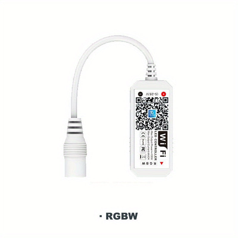 Magic Home WiFi RGBW RGB Controller for LED Strips, Works with Alexa, Google Home, Voice Control, DC12-24V Dimmer