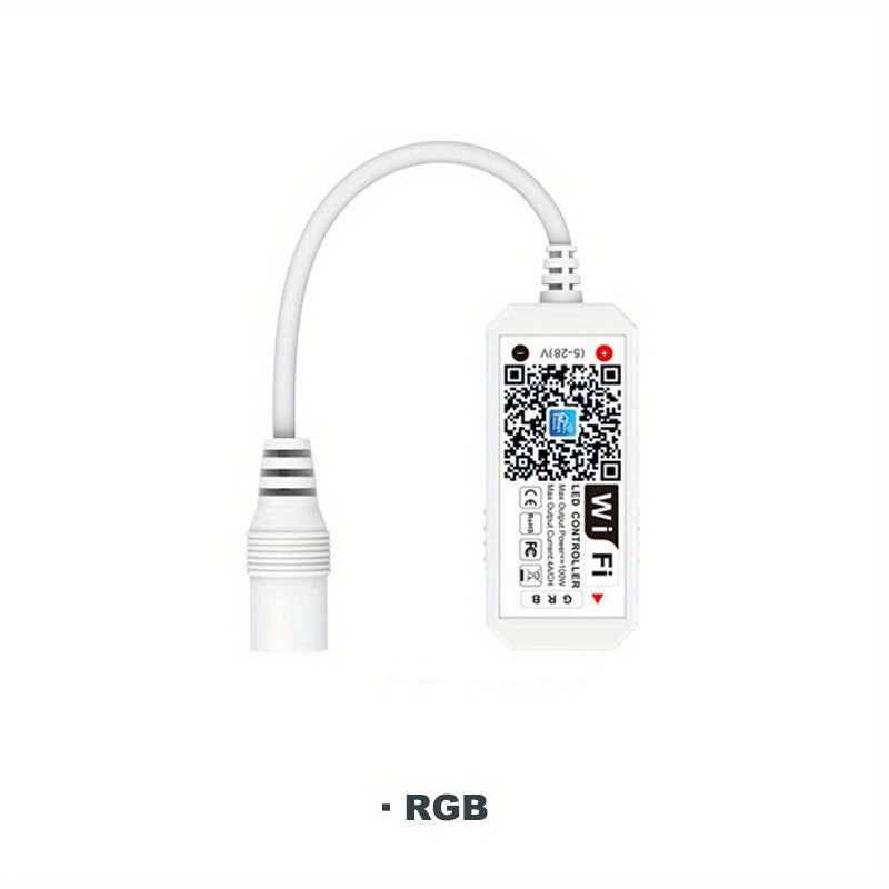 Magic Home WiFi RGBW RGB Controller for LED Strips, Works with Alexa, Google Home, Voice Control, DC12-24V Dimmer