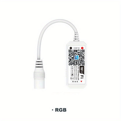 Magic Home WiFi RGBW RGB Controller for LED Strips, Works with Alexa, Google Home, Voice Control, DC12-24V Dimmer