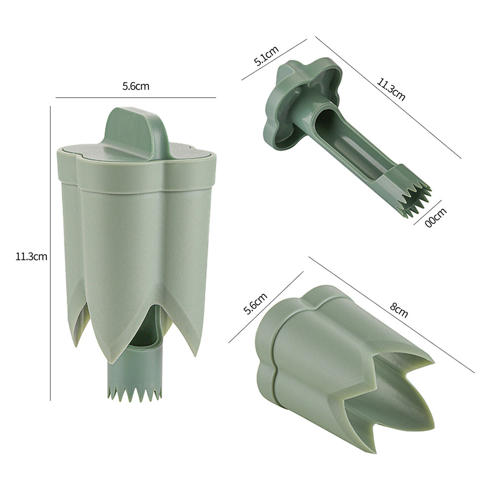 Quick-Core Kitchen Tool: 2-in-1 Seed Remover for Peppers and Fruit, Reusable, Portable Vegetable Coring Tool for Easy M