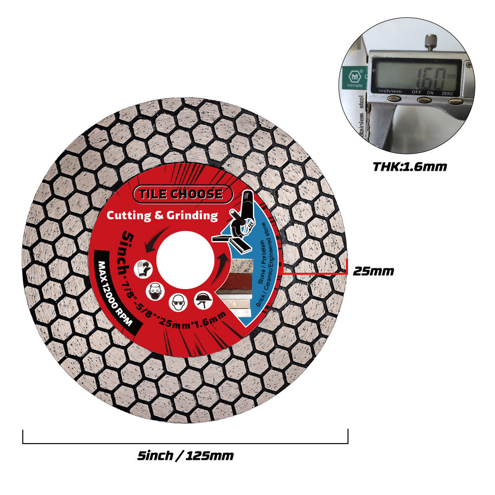 Professional Diamond Cutting Disc For Tile  Stone D115mm125mm Circular Saw Blade For Ceramic Porcel 5