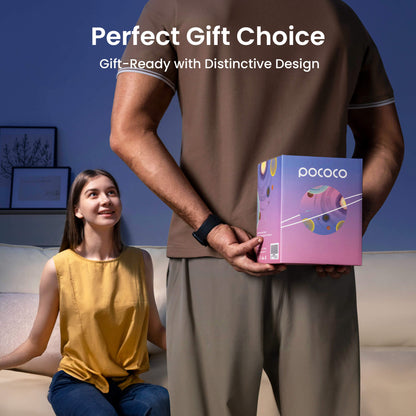 POCOCO Galaxy Projector Star Projector, Kids Night Light with High-Definition Soft Light & Built-in Stars