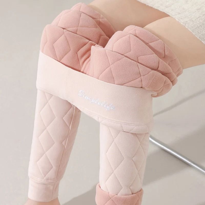 Women High Waist Thermal Pants Winter Windproof Base Layer With Tummy Control And Elastic Waist 6