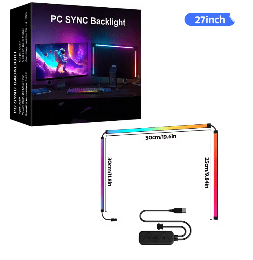 RGB Gaming Lights Strip Monitor Backlight LED Sync For PC And Game Room 4