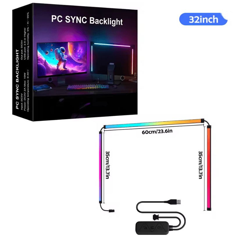 RGB Gaming Lights Strip Monitor Backlight LED Sync For PC And Game Room 5