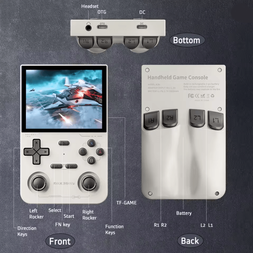 Retro Handheld Game Console With 16000 Games Open Source Emulator 35 Inch Screen 2