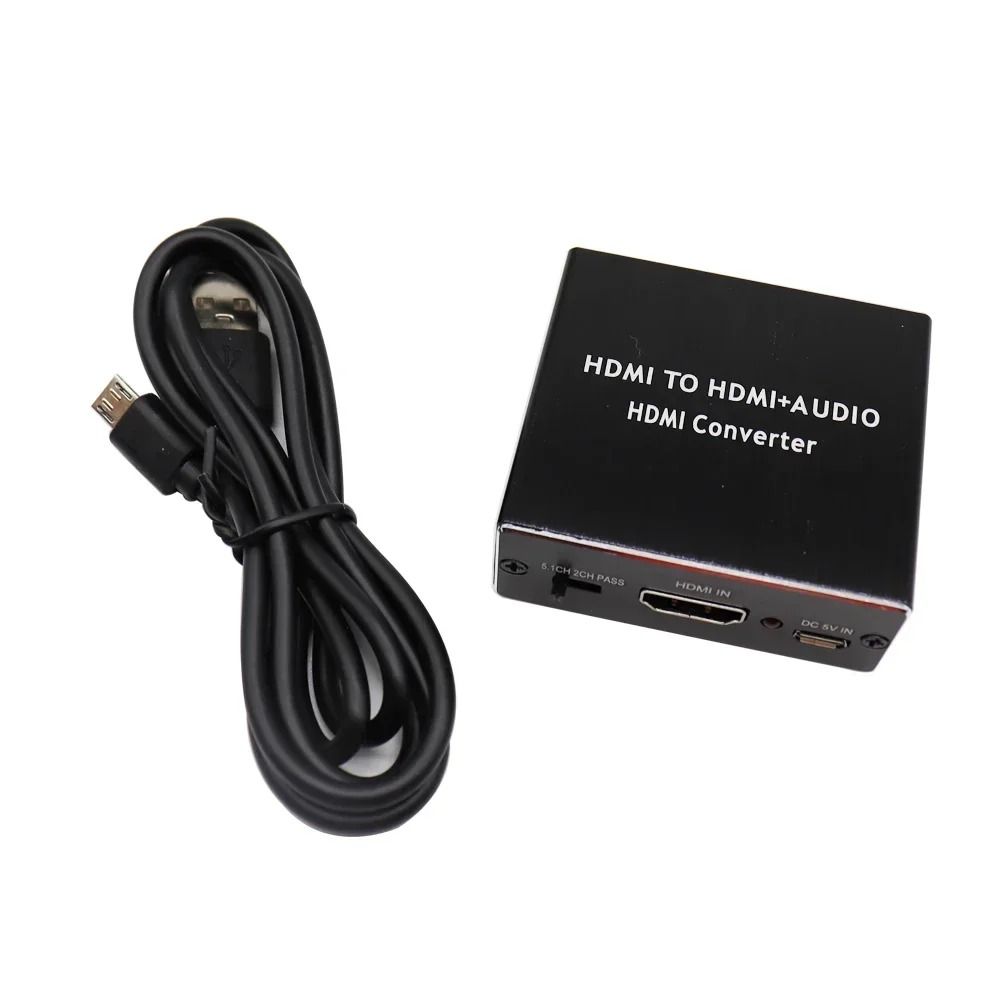 HDMI Compatible Audio Extractor Stereo Converter Audio Splitter Adapter For PS4 TV DVD And Home The 7