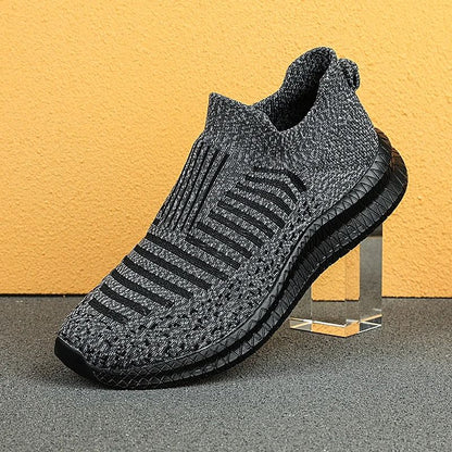 Breathable Men Casual Shoes Lightweight Outdoor Walking Sneakers Slip On Flats Vulcanized Shoes 5
