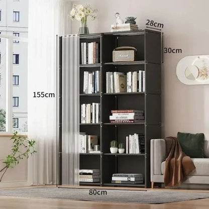 Dustproof Wardrobe Storage Cabinet With 5 Or 6 Layer Partition Shelves 5
