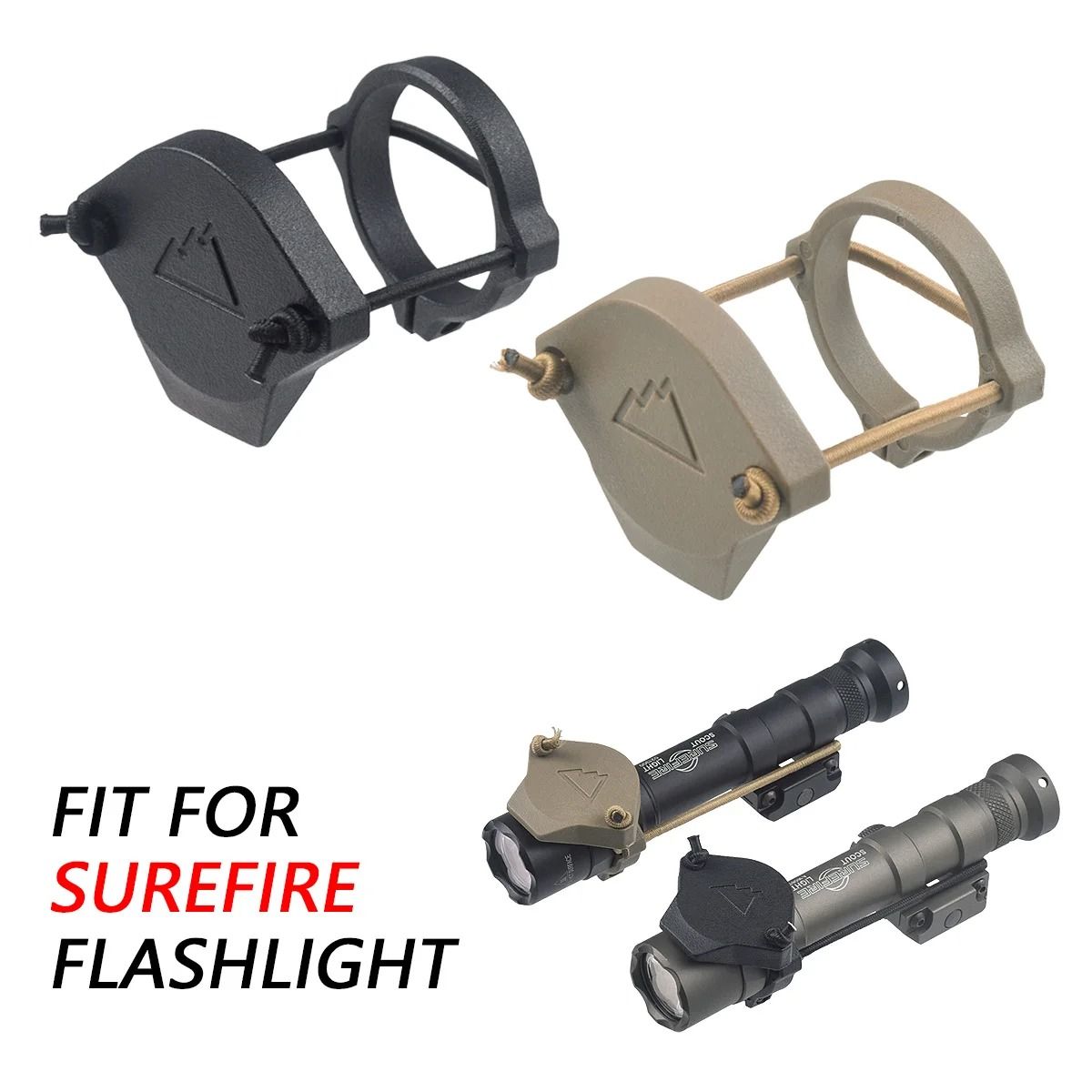 Tactical Flashlight Lens Protector Cover For Scout Style Weapon Lights