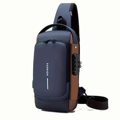 Mens Anti Theft Chest Bag With Durable Oxford Fabric For Motorcycle And Casual Wear 6