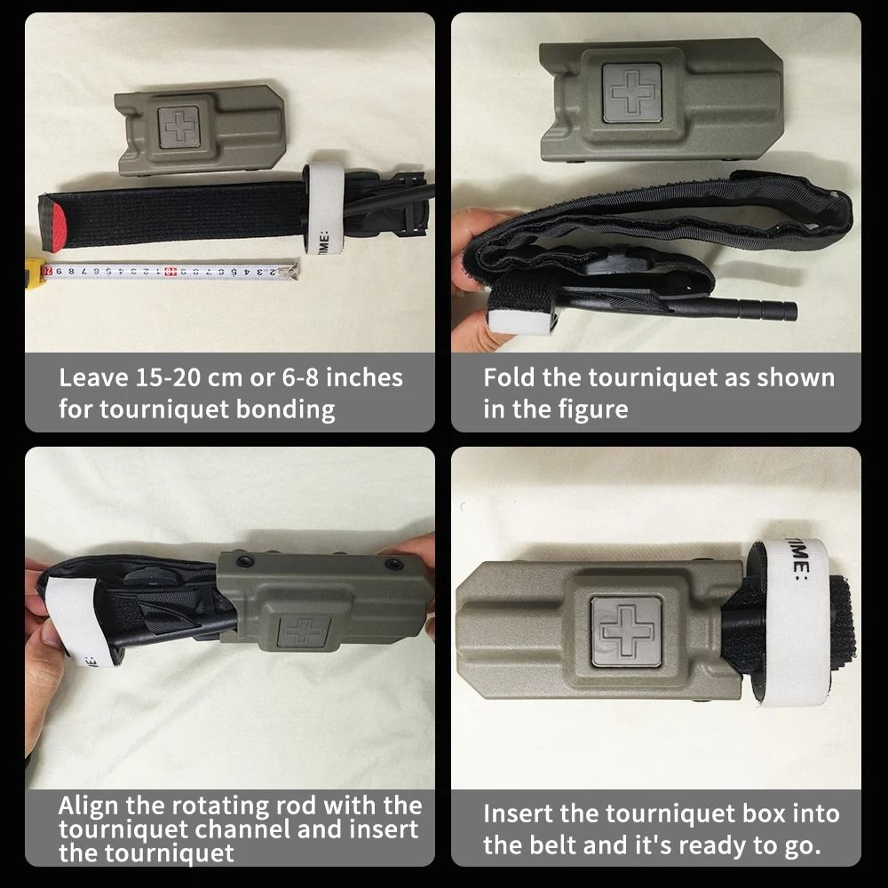 Emergency Tourniquet Storage Pouch And First Aid Kit With MOLLE Attachment 3