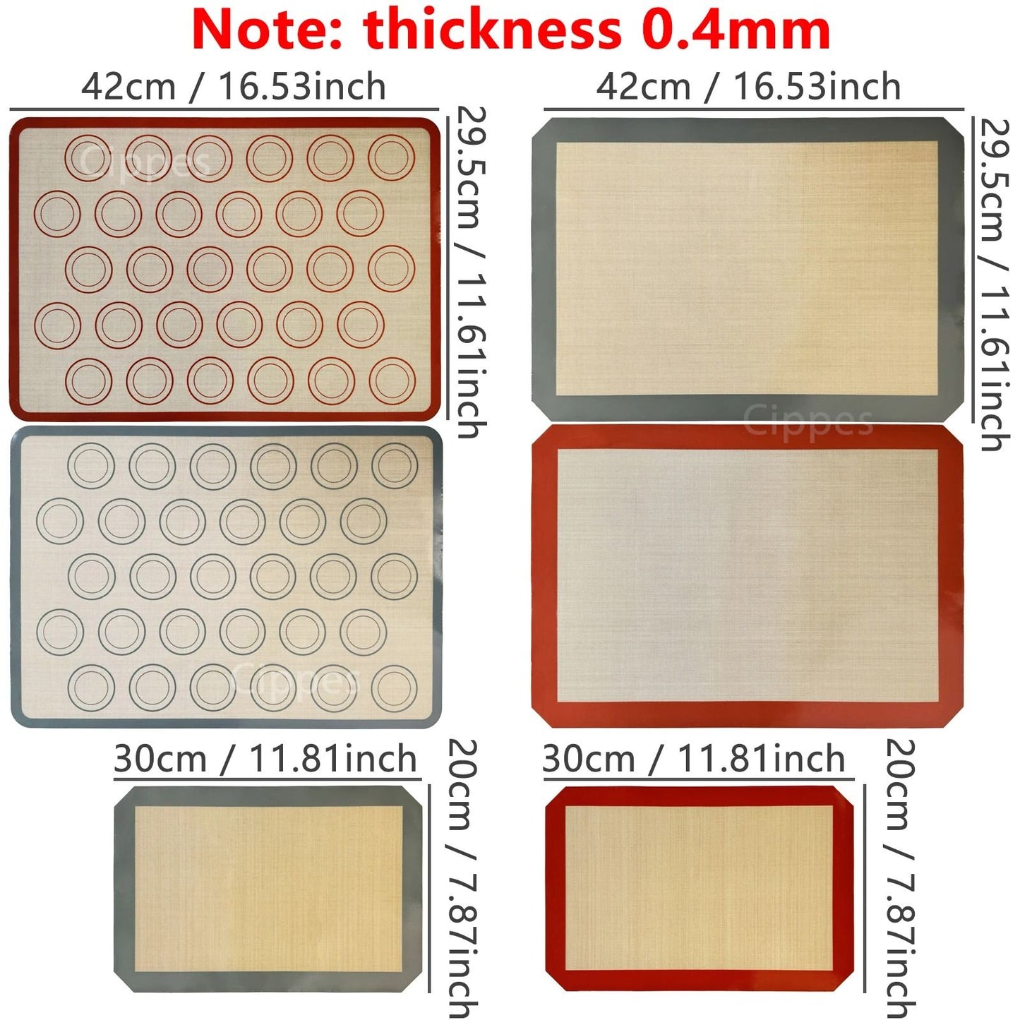Silicone Non Stick Baking Mat Reusable Heat Resistant Oven Liner 2