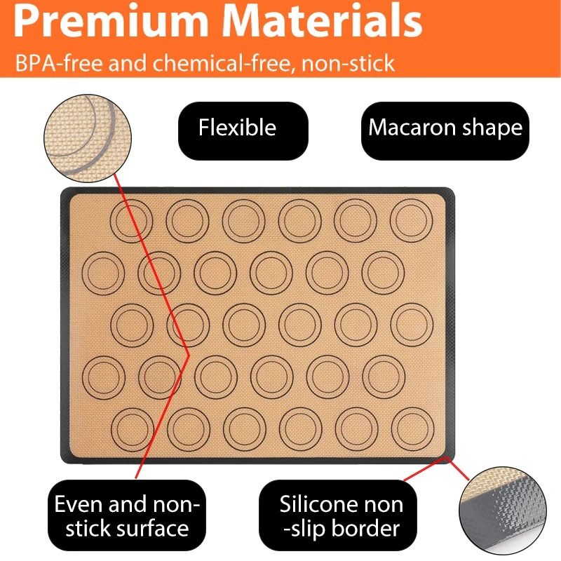 Silicone Non Stick Baking Mat Reusable Heat Resistant Oven Liner 5