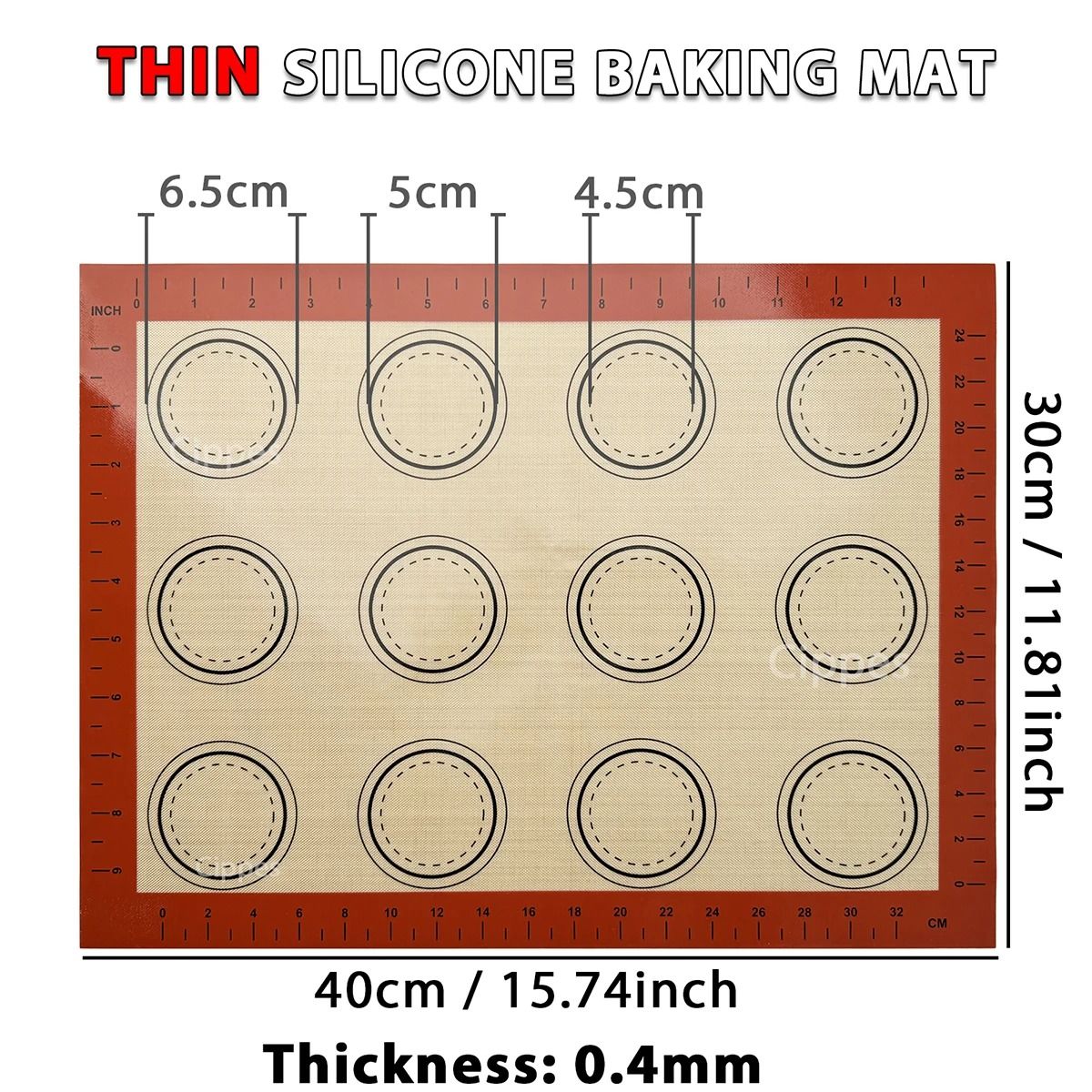 Silicone Non Stick Baking Mat Reusable Heat Resistant Oven Liner 9