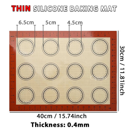 Silicone Non Stick Baking Mat Reusable Heat Resistant Oven Liner 9