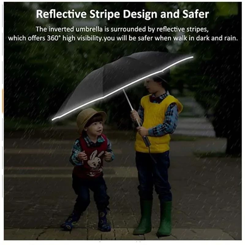 Automatic Reverse Folding Umbrella With Windproof And UV Protection 5