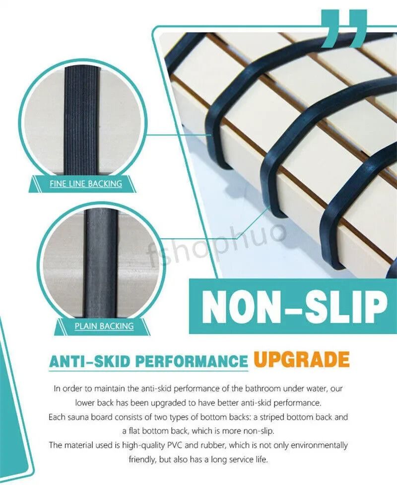 Premium Bath Mat Tub Shower Mat Non Slip PVC Bathroom Floor Pad Anti Bacterial Anti Slip Shower Pad 3
