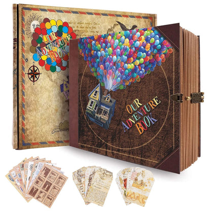 Retro Kraft Memory Scrapbook Album 146 Pages 1