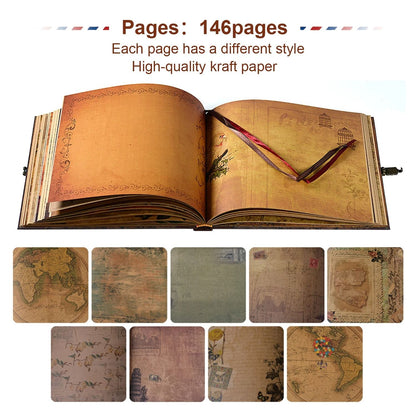 Retro Kraft Memory Scrapbook Album 146 Pages 2